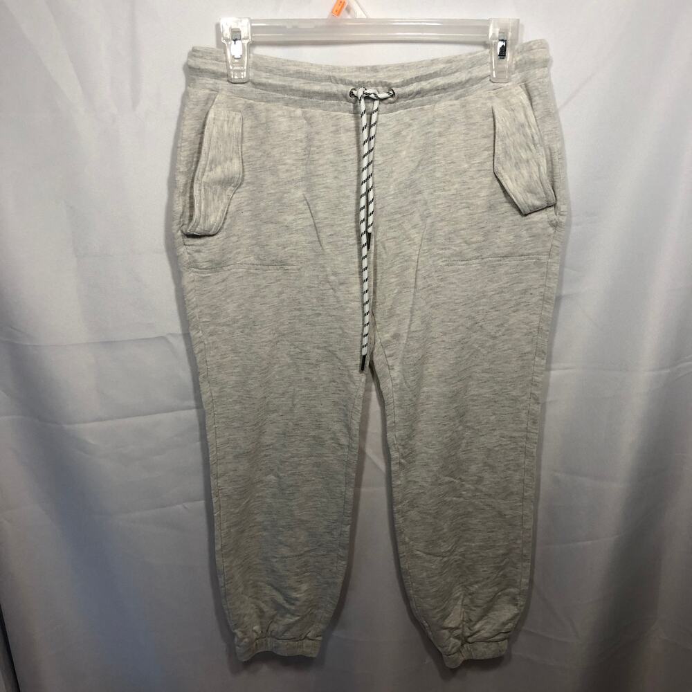 Monrow Women's Sweatpant Light Gray Joggers Front Back Pockets XS $120